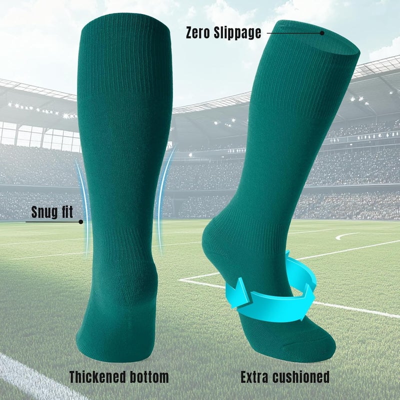 Werforu Baseball Socks and Non-Metal Nickel-Free Belt-Adjustable Belt with Non-allergic Plastic Buckle Softball Socks for kid - Image 4